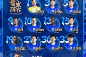 上海申花VS云南玉昆 先发登场名单 ​​​